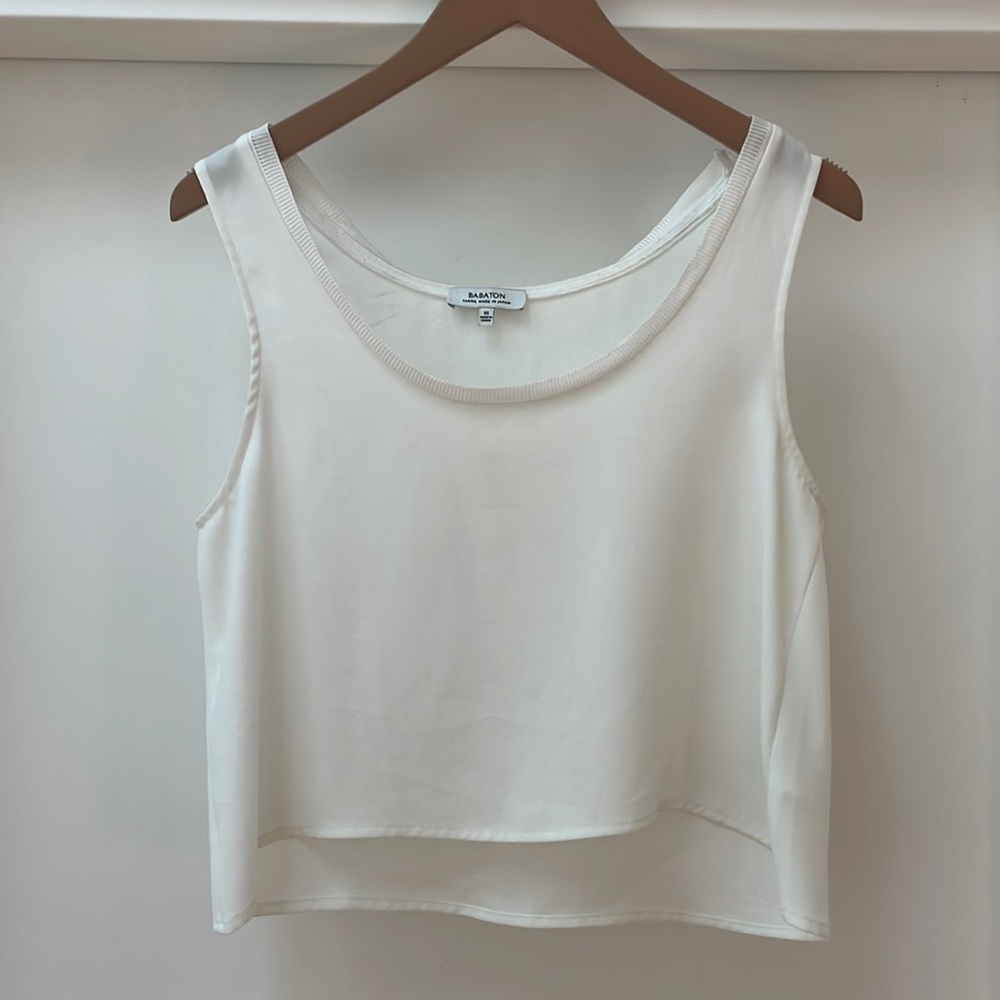 BABRON silk like crop top